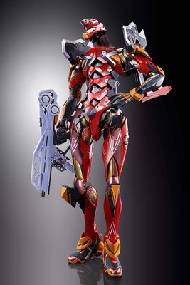 Bandai - Figur Evangelion - Eva-02 Produktionsmodell Metallbau 22cm - 457310