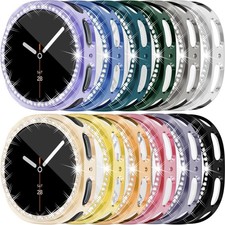 12 Colors Bling Case Pack for Samsung Galaxy Watch 8 40mm HD Protect Bumper Cove