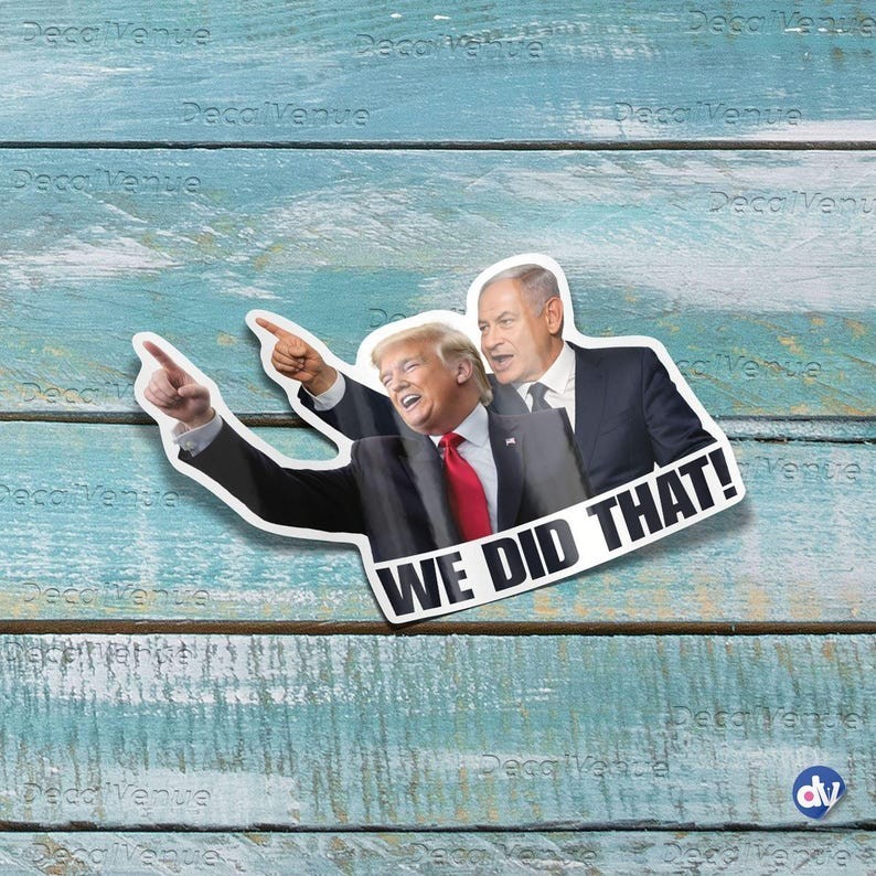 We Did That Stickers Funny Political Humor Sticker F Trump Gas Pump ...