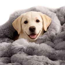 Dog Blanket Self-Warming Throw for Medium  Large Dogs, Dual-Side Sherpa Plus...