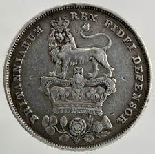 1825 George IV Shilling Silver Coin | Very High Grade
