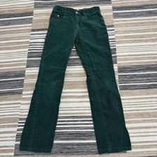 Boden Pants Youth 11Y Corduroy Adjustable Waist Straight Leg Youth Green