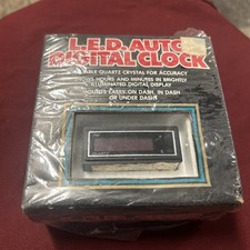 K-mart L.e.d. Automotive Digital Clock New In Open Box Vintage K-mart L.e.d. Automotive Digital Clock New In Open Box Vintage