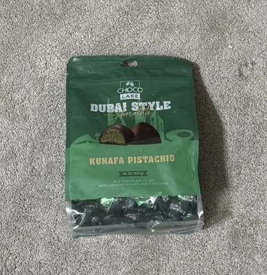 Choco Lake Dubai Style Chocolate Kunafa Pistachio Pieces (32oz Bag Opened)