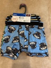 Wonder Nation Boys Boxer Brief Underwear 4 Pack Moisture Wicking Tiger Print