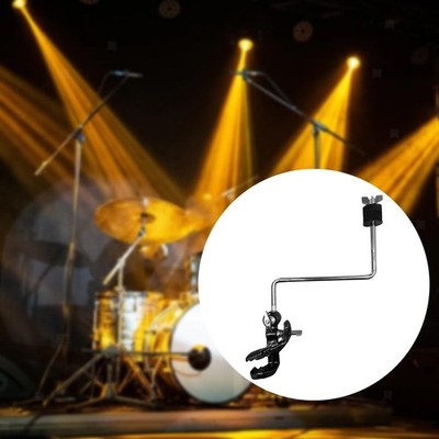 Bassdrum-Reifenhalterung, Beckenhalterklemme mit Z-förmigem Stab aus Metall,