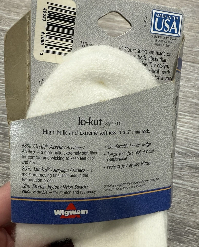 NUEVO DE COLECCIÓN WIGWAM LoKut Calcetines Hombres 9.5-12 Mujeres 10-13 Nuevo de Lote Antiguo Mini Calcetín al Tobillo EE. UU. Retro Foto 3 de 4