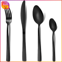 Besteckset 32-Teilig Schwarz Edelstahl SpüLmaschinenfest FüR 8 Personen