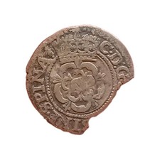 1625 King Charles I Silver Hammered Half Groat. Lis mm. One Year Only Design