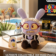 25cm New Maid Jax Plush Doll Soft Rabbit Toy Cute Stuffed Animal Kids Gift Decor