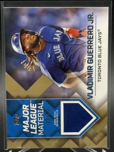 2022 Topps Update VLADIMIR GUERRERO JR Major League Material Gold /50
