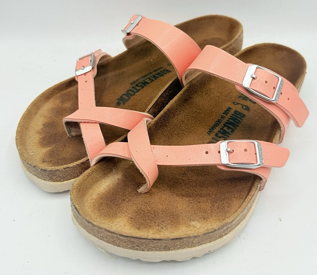 Birkenstock Mayari Sandals Size EU 37 / US 6.5 to 7 Coral Peach