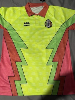 Jorge Campos Mexico 1994 Jersey #9 Retro Goalkeeper Soccer Shirt