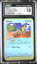 Pokemon Vibrava EX Dragon 46/97 Reverse Holo CGC 10 Gem Mint LOW POP
