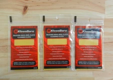 KleenBore Silicone Gun & Reel Cloth;  Lot of 3 Cloths;  100 Sq Inches;  GC-220S