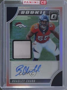 2018 Donruss Optic Rookie /35 Bradley Chubb #RPA-BC RPA Patch Auto RC