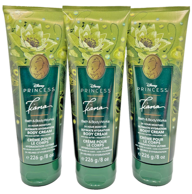 #ad Bath amp; Body Works LOT of 3 Tubes Disney Princess Tiana Body Cream Lotion 8 oz $29.99