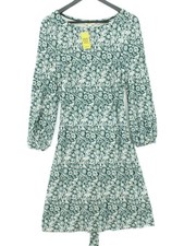 Boden Shirt Midi Dress UK14 in Green