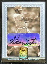 2005 Donruss Greats Signature Platinum HoloFoil #31 George Foster Auto