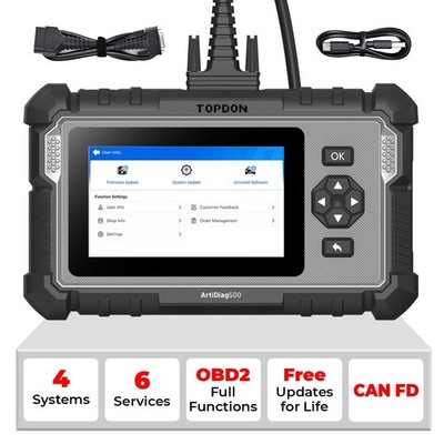 Topdon ArtiDag500 OBD2 Diagnostic Scanner DPF Oil Throttle Reset Code Reader