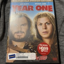 YEAR ONE DVD Theatrical  Unrated Edition Jack Black, Michael Cera 2009