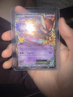 Pokemon Mewtwo EX Celebrations 25th Anniversary Card 54/99, Excellent Condition