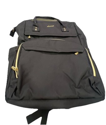 Laptop Backpack 15.6  Travel College/School Business Black Lovevook NEW*