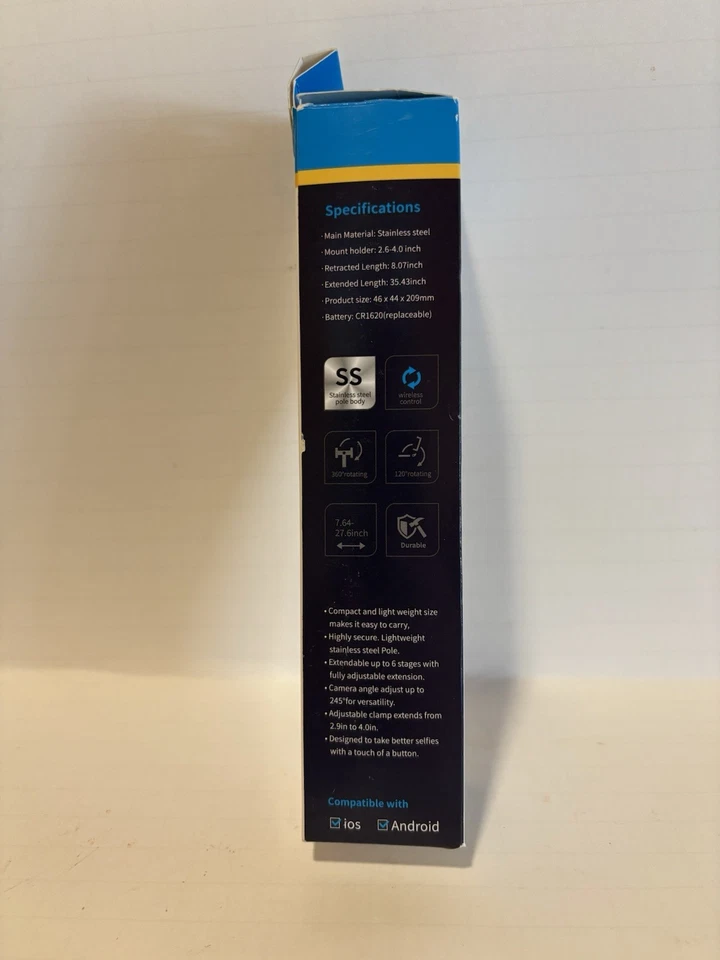 Remote Selfie Stick Tripod Phone Desktop Stand Desk Holder For iPhone/Samsung US - Image 4 of 4