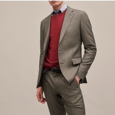 J. CREW Ludlow Slim-Fit Jacket in English Wool-Cotton Sz 42R 458 G46 