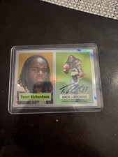 Trent Richardson Auto 2012 Topps RC Rookie Refractor #5 1957 Variation On Card. rookie card picture
