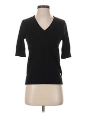 DKNY Women Black Pullover Sweater XS
