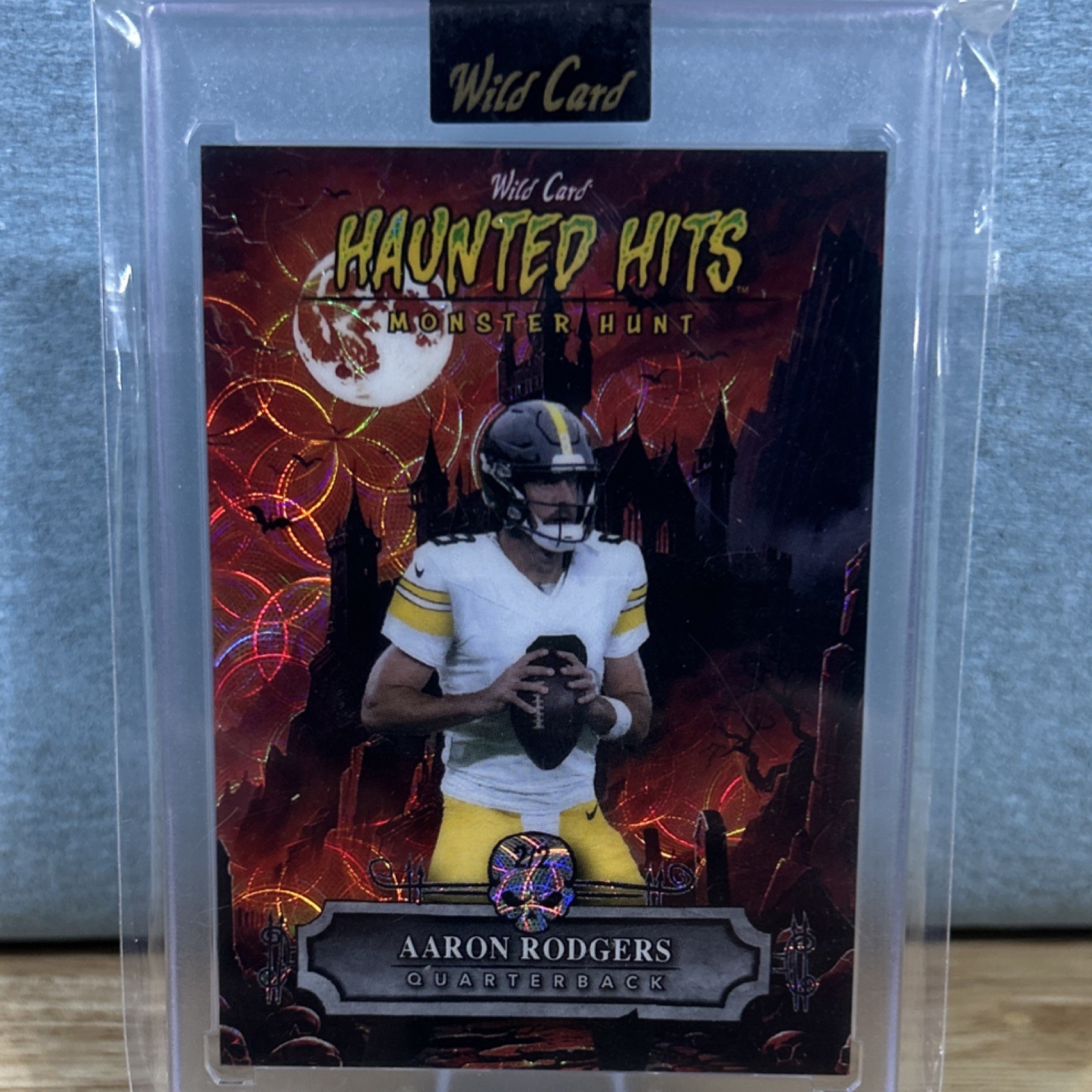 Wild Card 2025 Haunted Hits Monster Hunt Aaron Rodgers Quarterback HHCC-AR 2/2