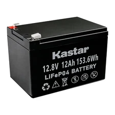 Kastar LiFePO4 12Volt 12Ah 153.6Wh Deep Cycle Battery for CATV System, Motorbike