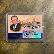 2004 Donruss Studio Fans of the Game Regis Philbin RIP #216FG-1 Auto TV Legend