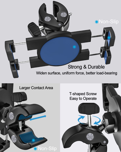 Tablet Boat Mount Holder for 4.7"-13" Phone & Ipad - Marine Rail Tablet Mount, B - Picture 6 of 12