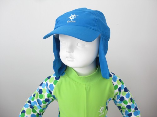 BOYS UV 50+SUN PROTECTION SWIM SUIT &HAT SWIMWEAR 18-24 MONTHS RASH GUARD OZCOZ - Picture 4 of 14