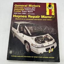 Chevrolet Lumina Apv Oldsmobile Silhouette Pontiac Sport 90-96 Repair Manual