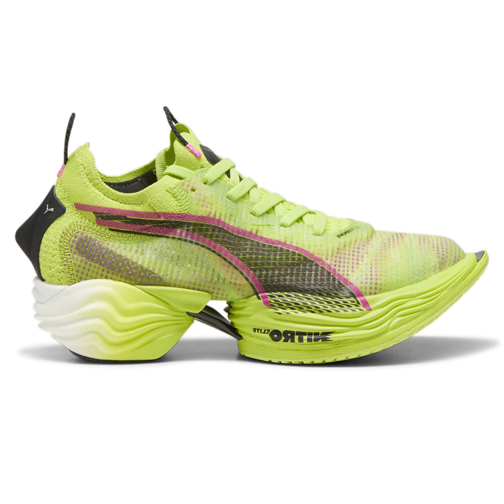 Женские зеленые кроссовки для бега Puma FastR Nitro Elite 2 Psychedelic Rush Athleti
