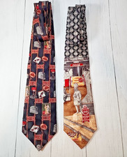 Coca-Cola Brand Set of Two Men's Ties Multi Color New without tags