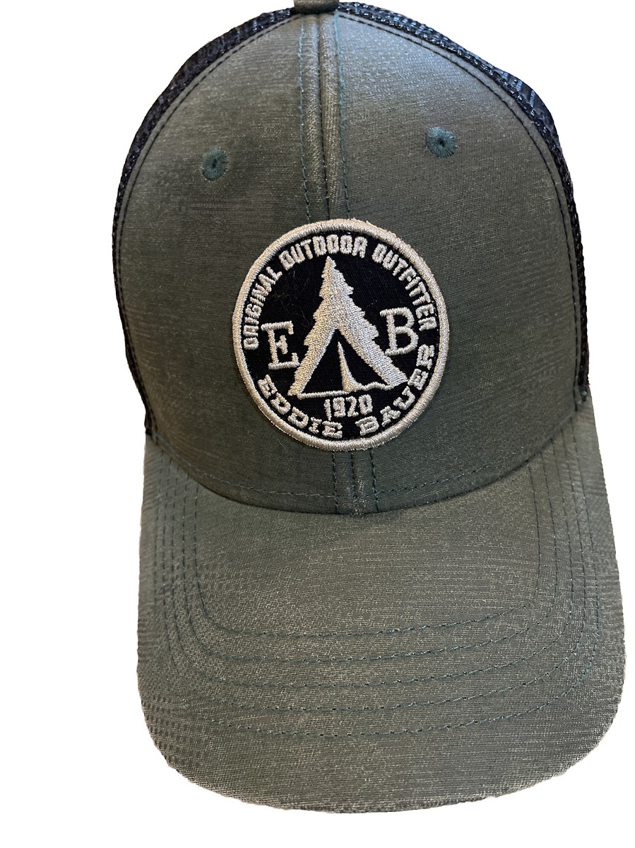 Eddie Bauer Embroidered Patch Mesh Snapback Trucker Hat Cap