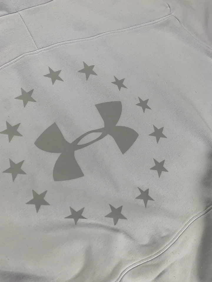 Under Armour Threadborne Loose Hoodie Mens L Large White - Image 2 of 4