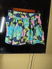 Abercrombie  Fitch Floral Cotton Short Skirt With Liner, Size S-AMS
