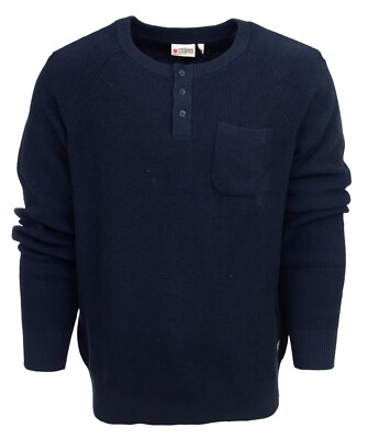 Freeman T Porter Pullover Baumwolle Kragen Knöpfe Herren Marineblau Millord Göteborg 2XL