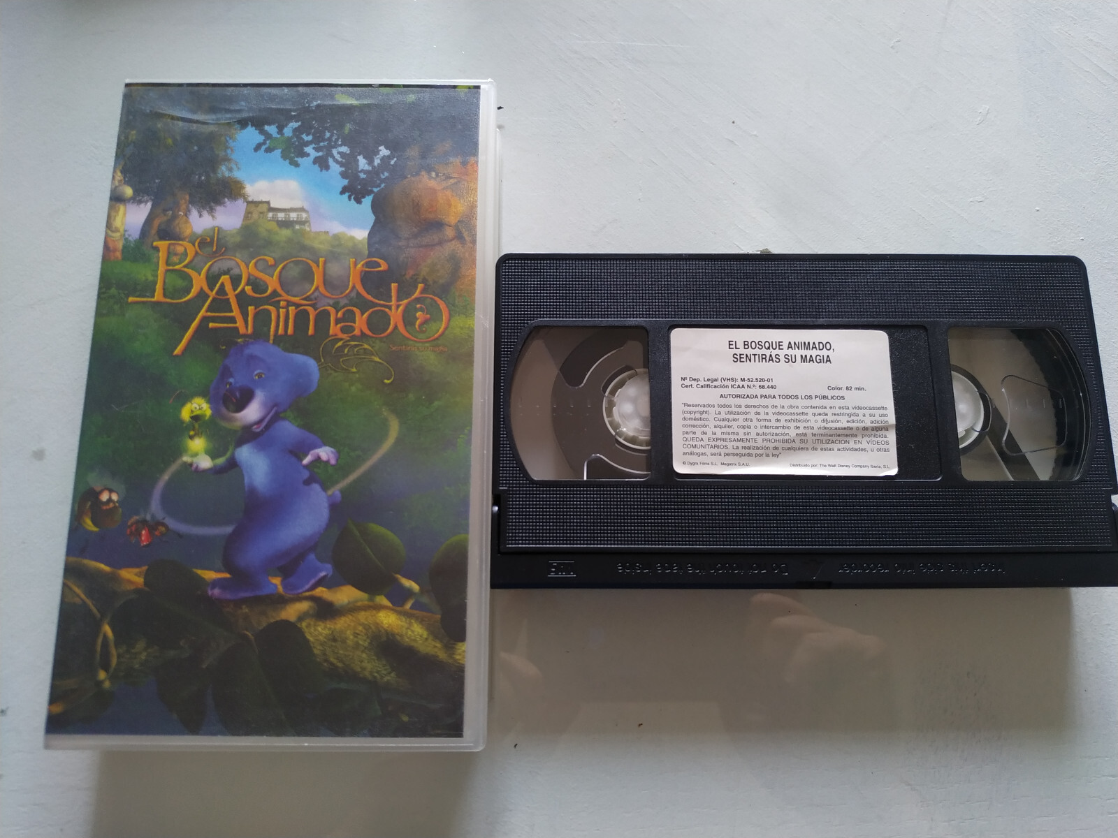 The Animated Forest 2001 Animation - VHS Tape Spanish T3