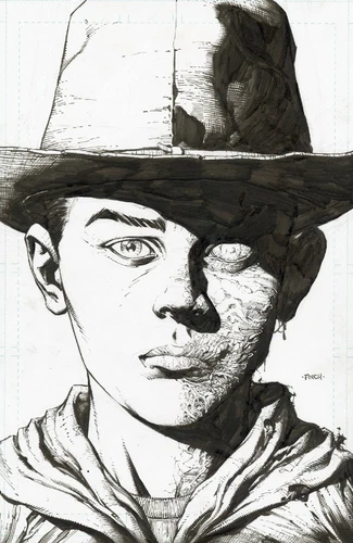 THE WALKING DEAD DELUXE 4 2nd PRINT 1:25 RAW SKETCH B&W VARIANT NM