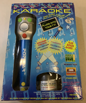 Pop Star Karaoke Plugs Into Your TV - Brand New! Box Has Wear.