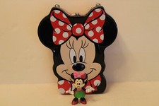 Minnie Mouse Face Metal Lunch Tin  3" Firgure Polka Dots Bows  READ