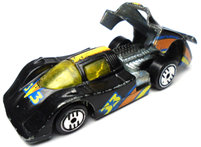 1983 HOT WHEELS 2 SOLAIRE CX4 #33 BLACK 1:64 DIECAST 2 7/8