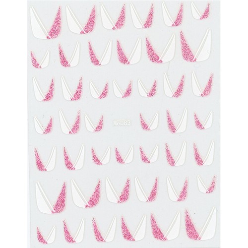Selbstklebende Maniküre-Dekorationsaufkleber Bunte 3D-Pailletten French Tips < - Bild 7 von 20