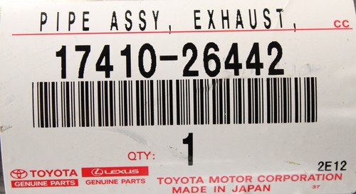 Genuine Toyota RAV4 05-2019 front exhaust pipe silencer (2.2D) 17410-26442 - Picture 4 of 4
